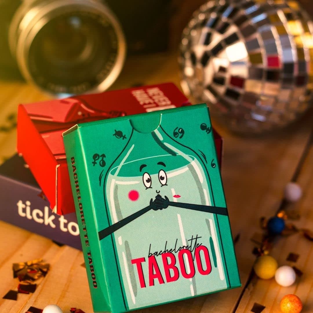 Bachelorette Taboo Six Pack Party Card Game for Adults | Friends & Couples | Ideal Gift for Birthday, Diwali, Christmas Day, Valentine's Day, Anniversary.