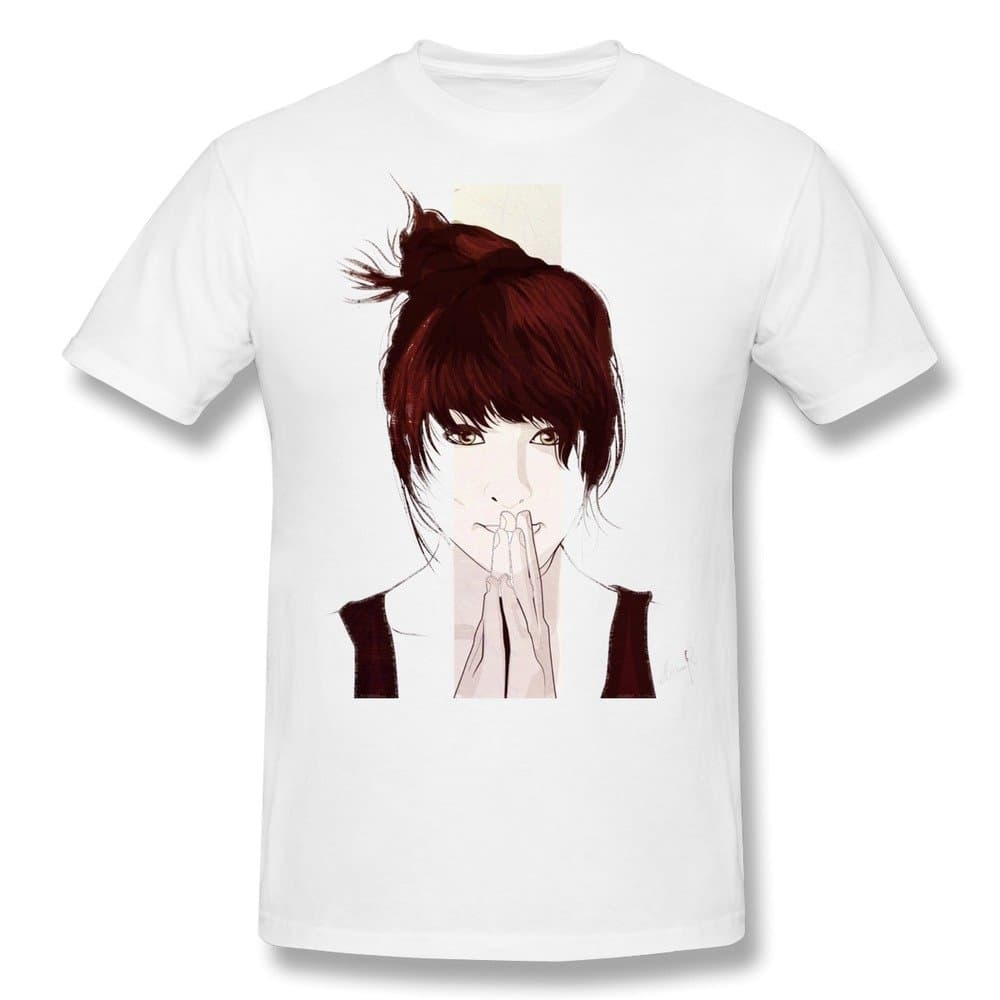 JIAYOUCT Men's Christina Grimmie T-shirt White