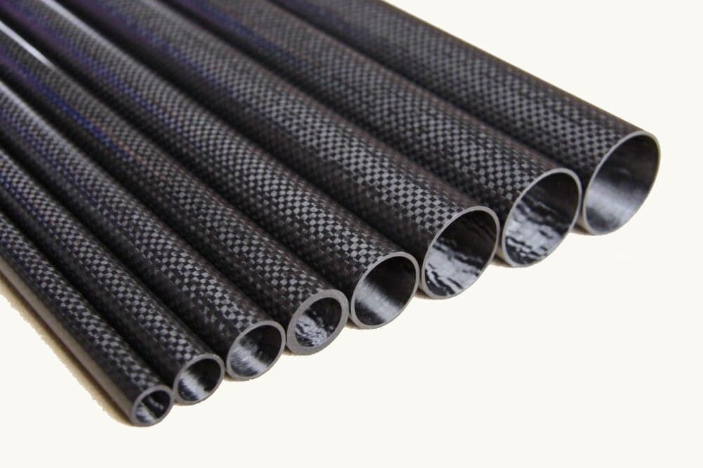 2pcs 5mm OD 3mm ID Carbon Fiber Tube 500mm Length - 3K Twill Weave Glossy Finish, High-Strength Lightweight Tubing for RC Models, DIY Projects, Drone Frames, Industrial Applications (Precision Cut)
