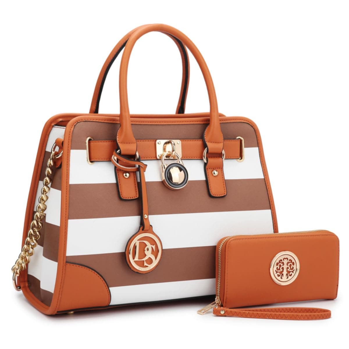 Women Designer Handbags and Purses Ladies Satchel Bags Shoulder Bags Top Handle Bags w/Matching Wallet