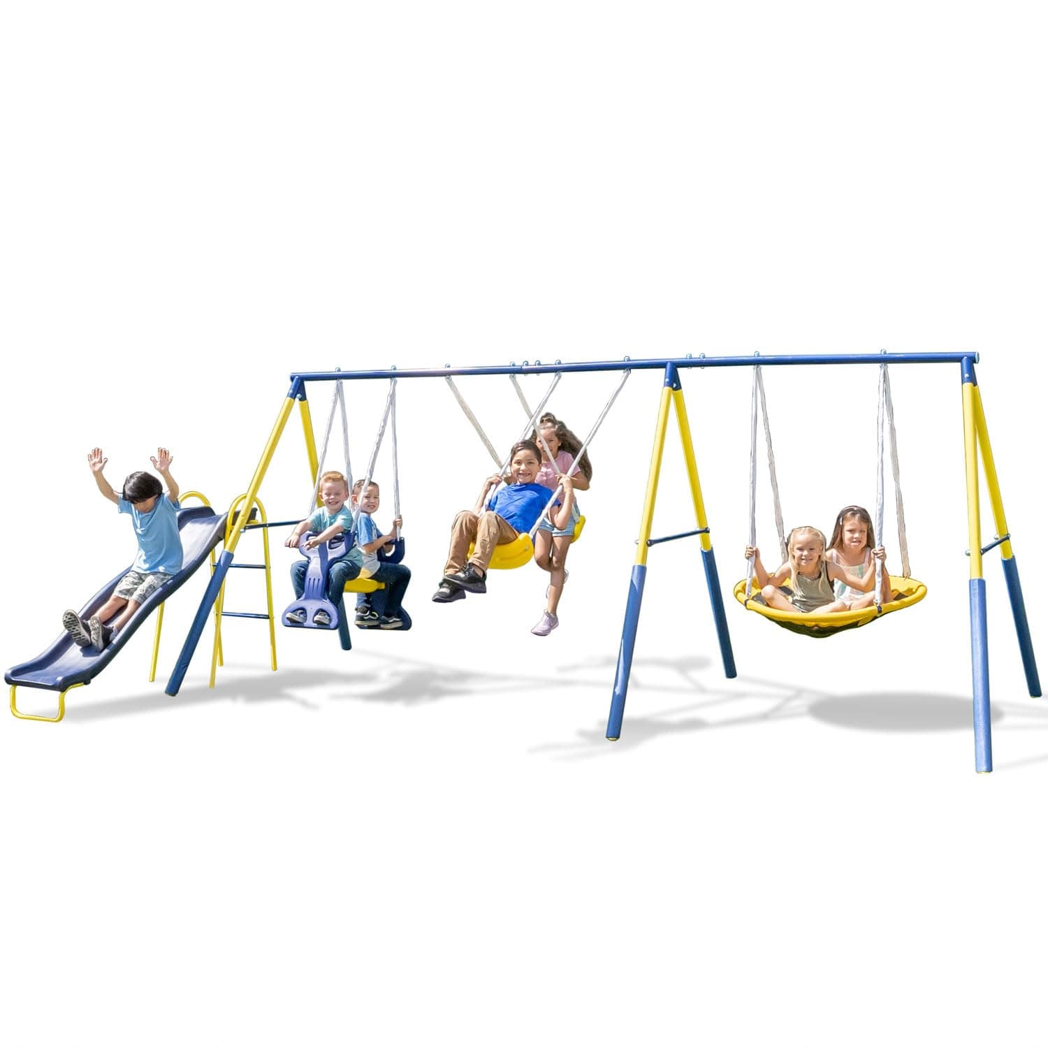 Super Star Outdoor Kids Metal Swing Set