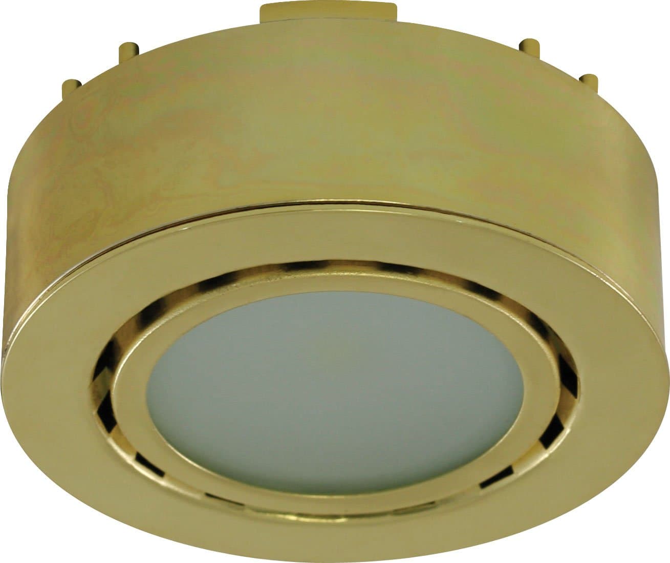 Liteline UCP-LED1-PB LED Puck Light, 12V, Polished Brass
