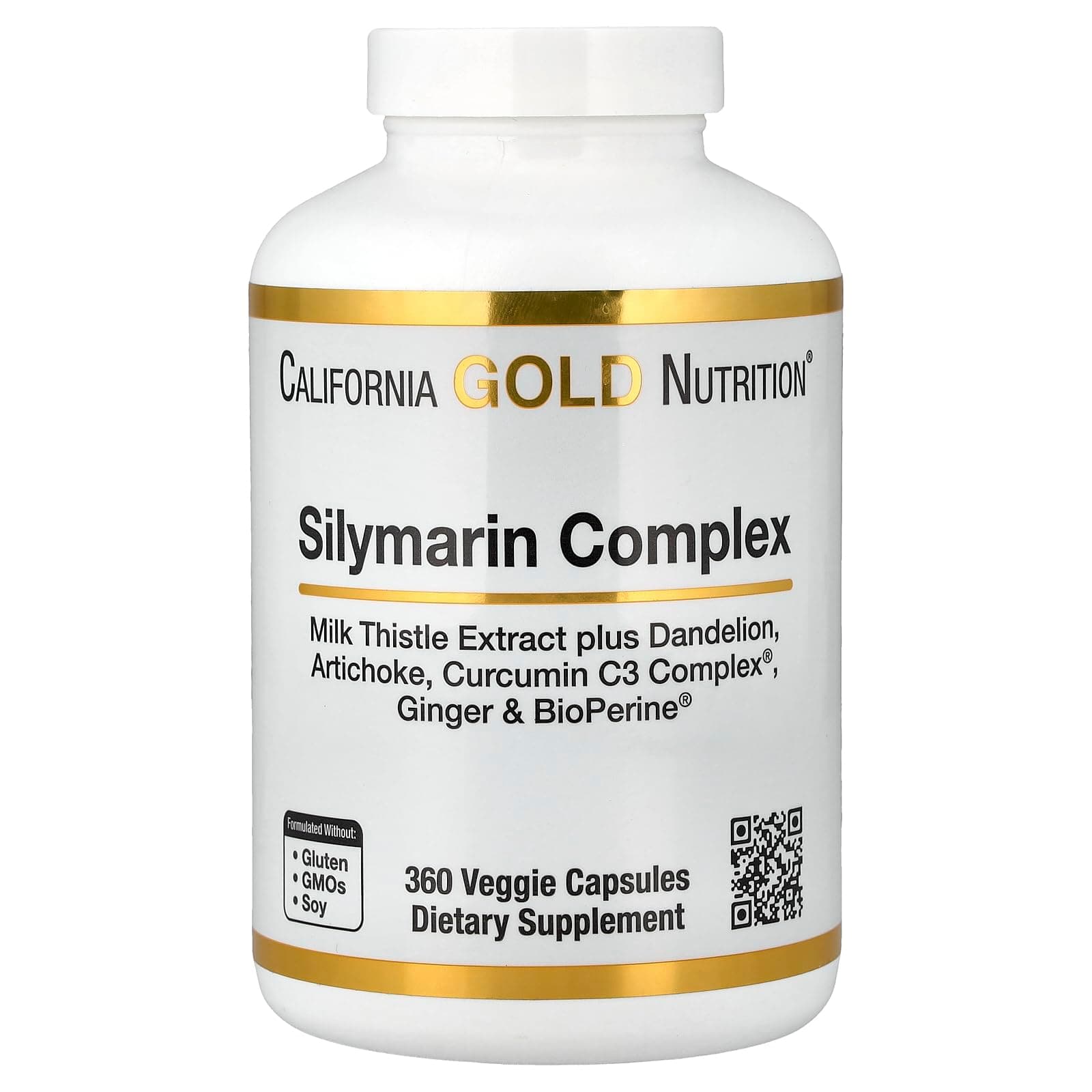 Silymarin Complex, Liver Health, Milk Thistle, Curcumin, Artichoke, Dandelion, Ginger, Black Pepper, 360 Veggie Capsules
