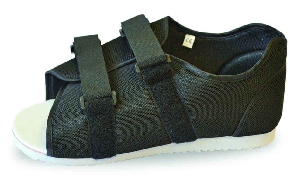 OrthoBraceMedical Post Op Shoe - Black Suitable for Both Men and Women fits Either Left or Right Foot (Extra Small)