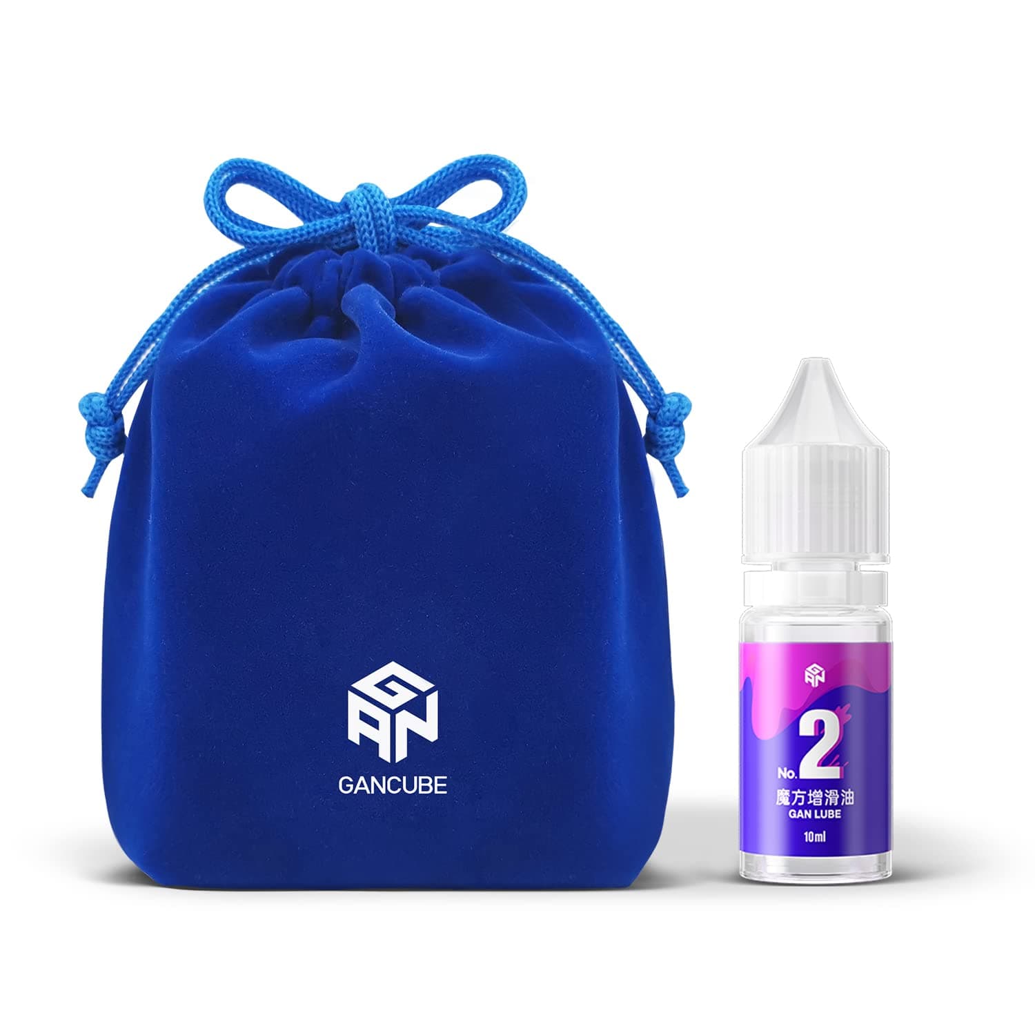 GAN Speed Cube Accel Lube 10ml & Storage Bag, Lubricant for Cube Speed Increasing Smoother Faster