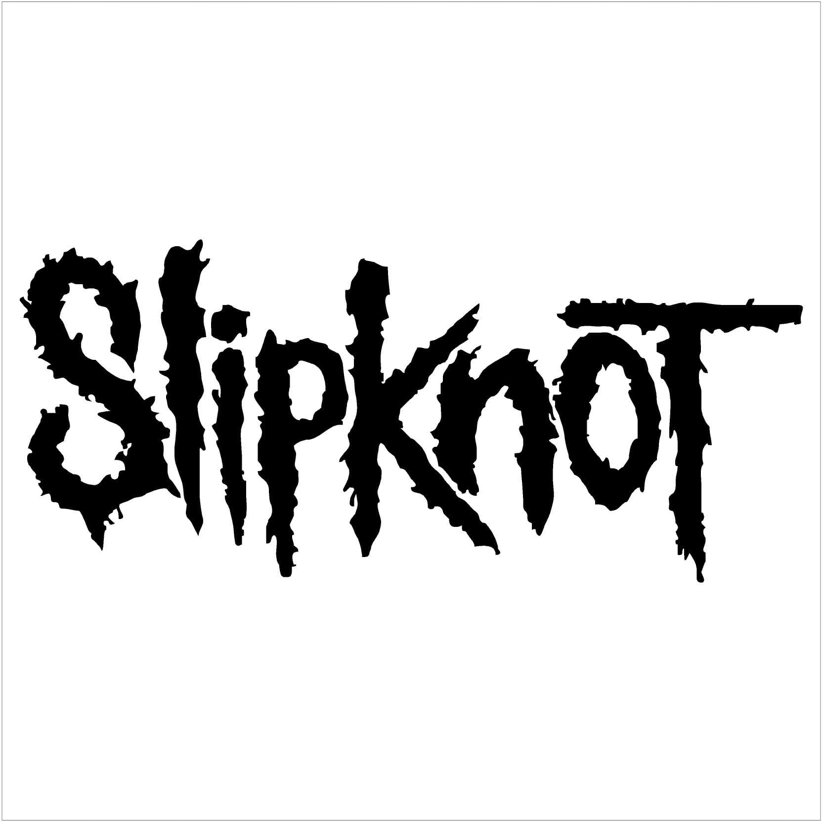 Ritrama Slipknot - Rock Band - Car Truck Window Sticker Decal (6", Black)