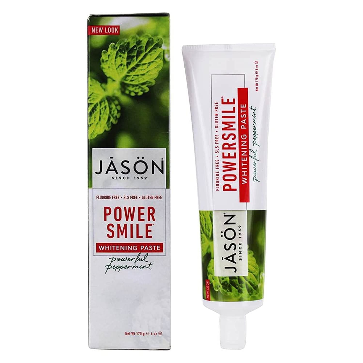JASON Natural Cosmetics Powersmile Toothpaste, Peppermint, 6 Ounces