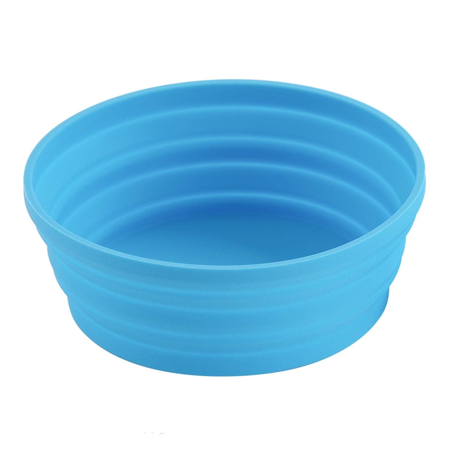 Ecoart Silicone Expandable Collapsible Bowl for Travel Camping Hiking (Blue(L))