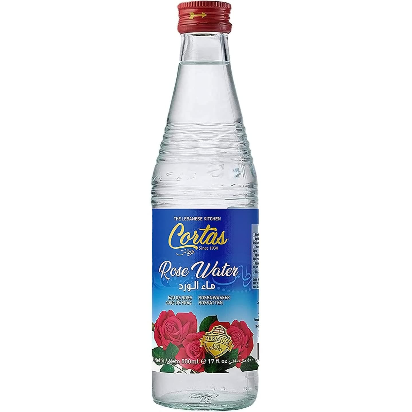 CORTAS Rose Water (500ml - 17 Fl oz)