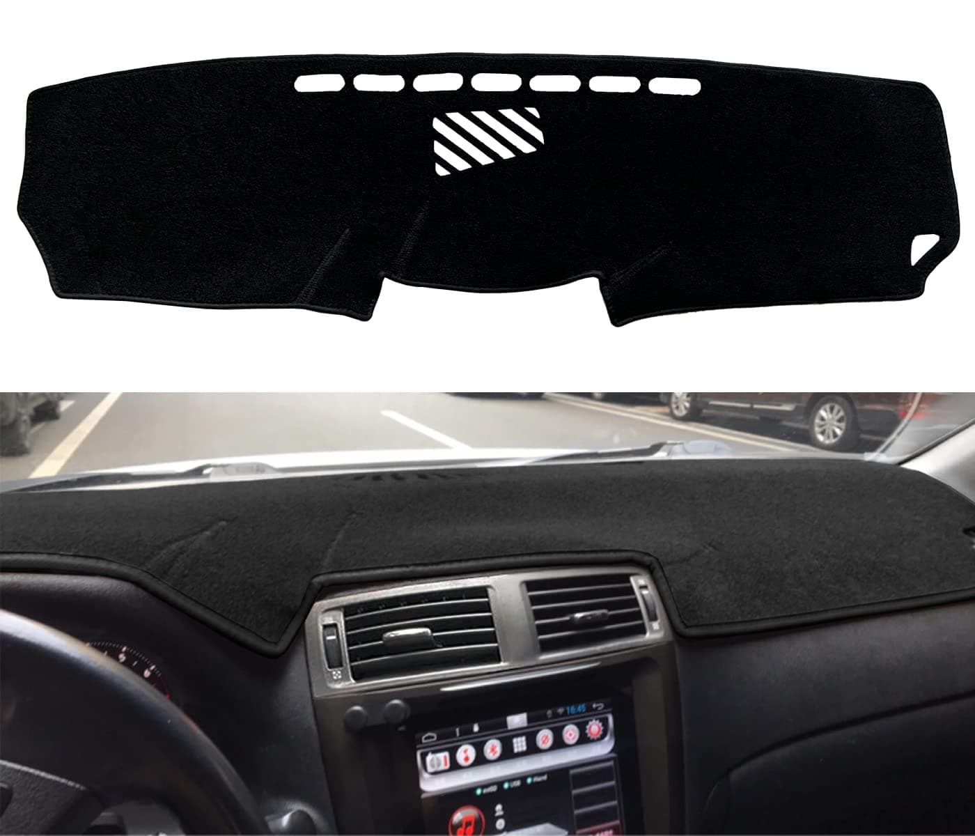Dash Cover Mat Custom Fit for Lexus IS250 IS350 is F ISF XE20, Dashboard Cover Pad Carpet Protector (Black) F87