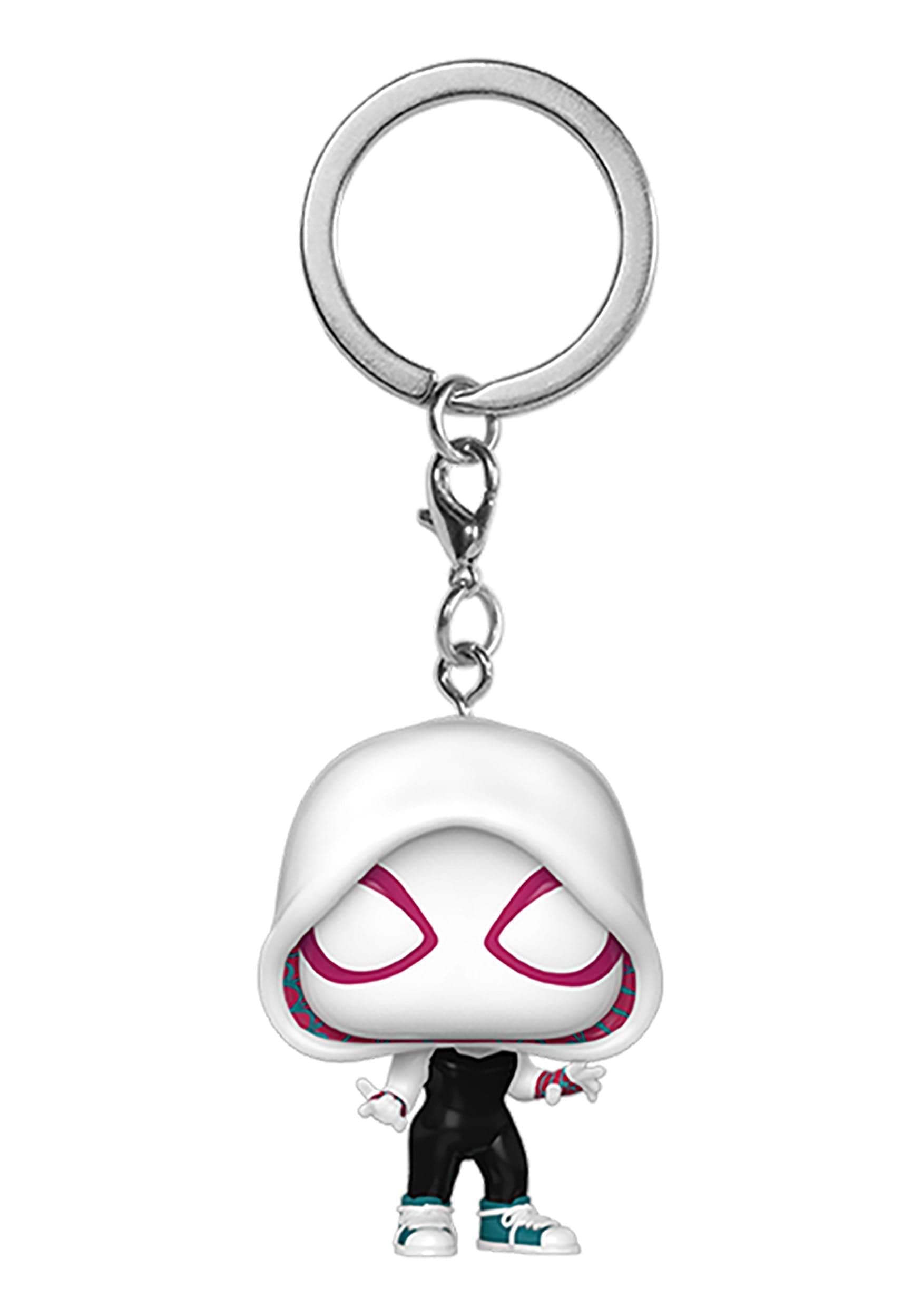 Funko POP! Keychain: Spider-Man: Across the Spider-Verse - Spider-Gwen - Spider-man Novelty Keyring - Collectable Mini Figure - Stocking Filler - Gift Idea - Official Merchandise - Movies Fans