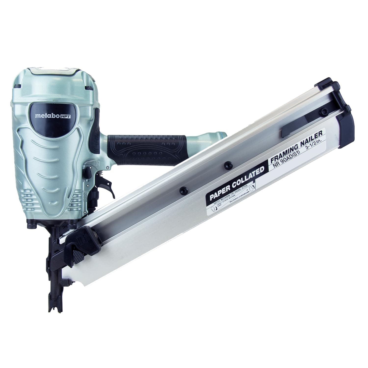 Framing Nailer | Pro Preferred Brand of Pneumatic Nailers | 30 Degree Magazine | Accepts 2-Inch to 3-1/2-Inch Paper Collated Nails | Ideal for Framing, Flooring, & Roof Decking | NR90ADS1