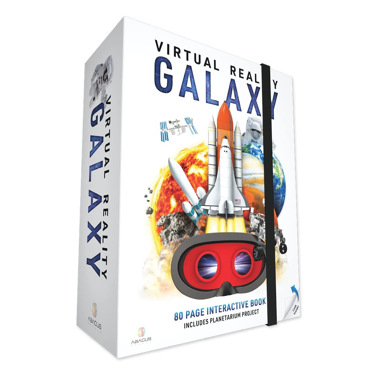 Abacus Brands Virtual Reality Galaxy Gift Box - Interactive VR Book & STEM Activity Set for iOS Smartphones