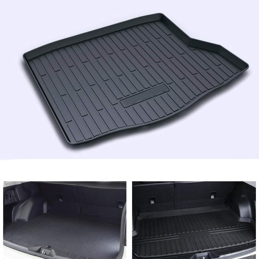/ Car Black Rubber Mat Car Pad Liner Cargo Mat Tray Trunk Floor Protect Mat for Skoda Superb 2016-2019