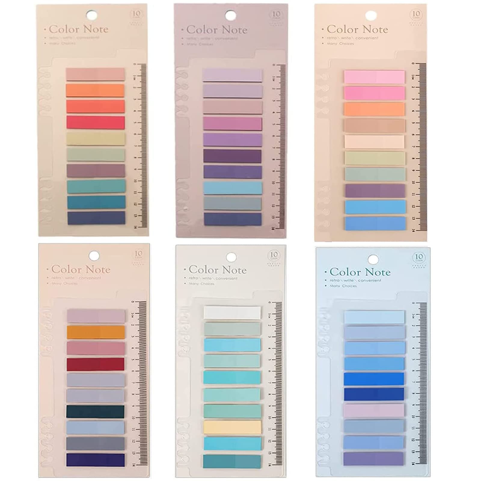 1200-Piece Book Tabs - 60 Colors Writable Morandi Sticky Tabs, Repositionable Color Page Markers - Transparent Sticky Note Post Stick It Tabs, School Supplies, Index Tabs