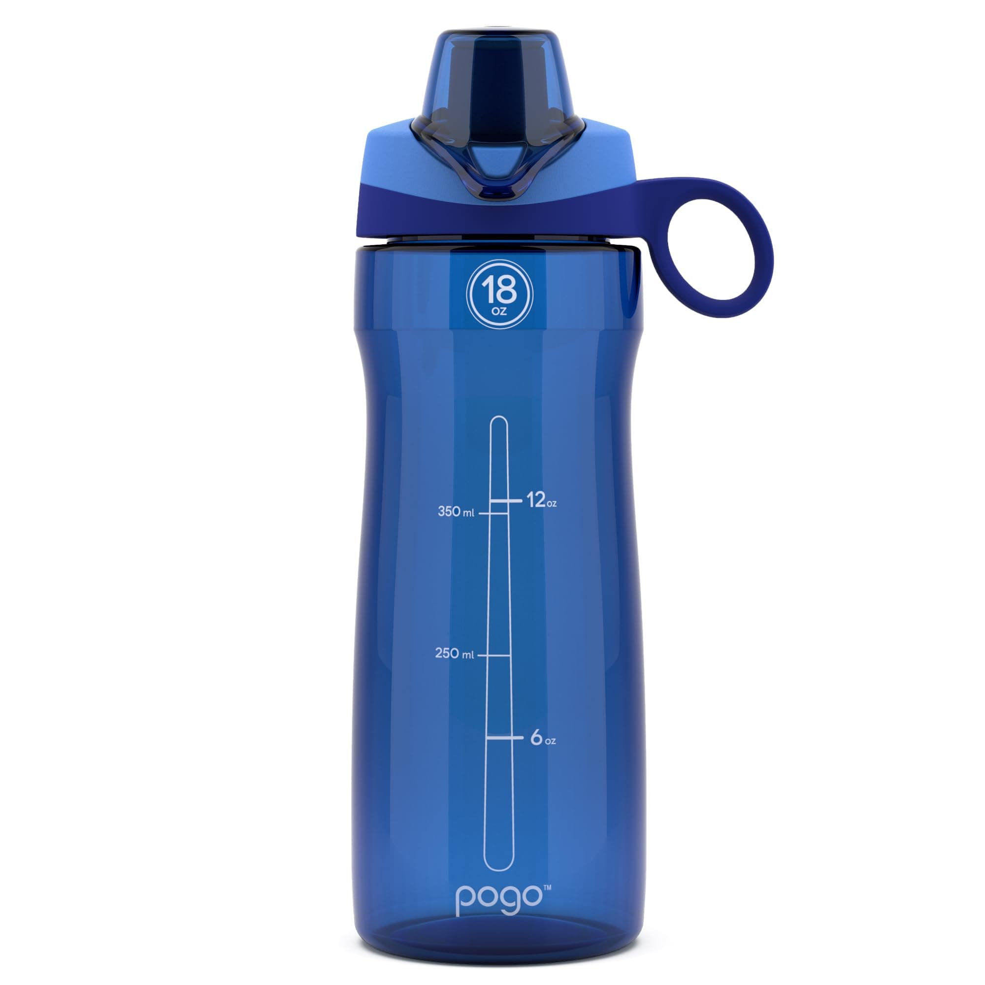 Pogo BPA-Free Plastic Water Bottle, 18oz.
