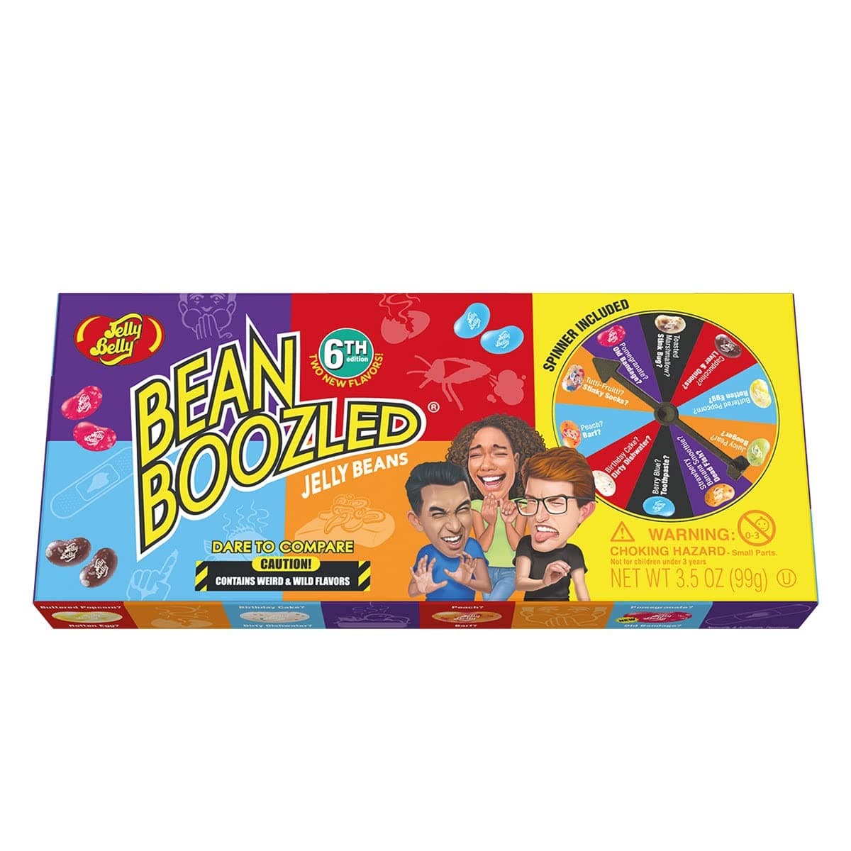 BeanBoozled Spinner Gift Box, 6th Edition, 3.5 Ounces of Weird & Wild Candy
