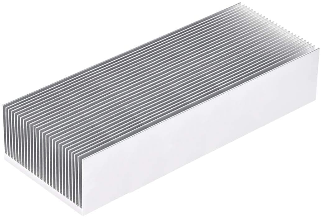 Aluminum Heat Radiator Heatsink Cooling Fan 150mm(L) x69mm(W) x36mm(H) Silver Tone