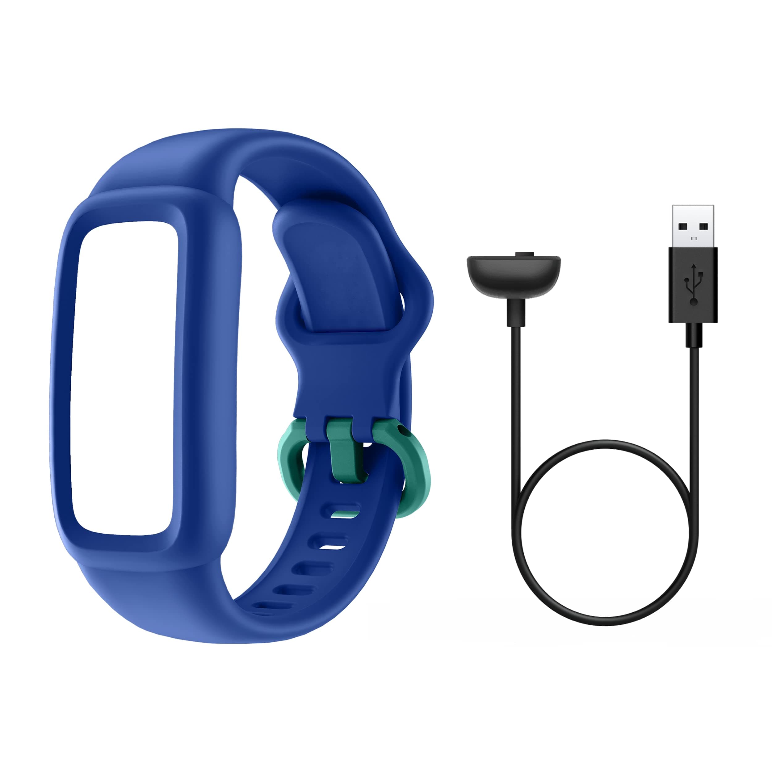 Charging Cable and Adjustable Replacement Strap, Compatible Vigor 2 Children's Fitness Bracelet, Accessories for Fitness Tracker Smartwatch