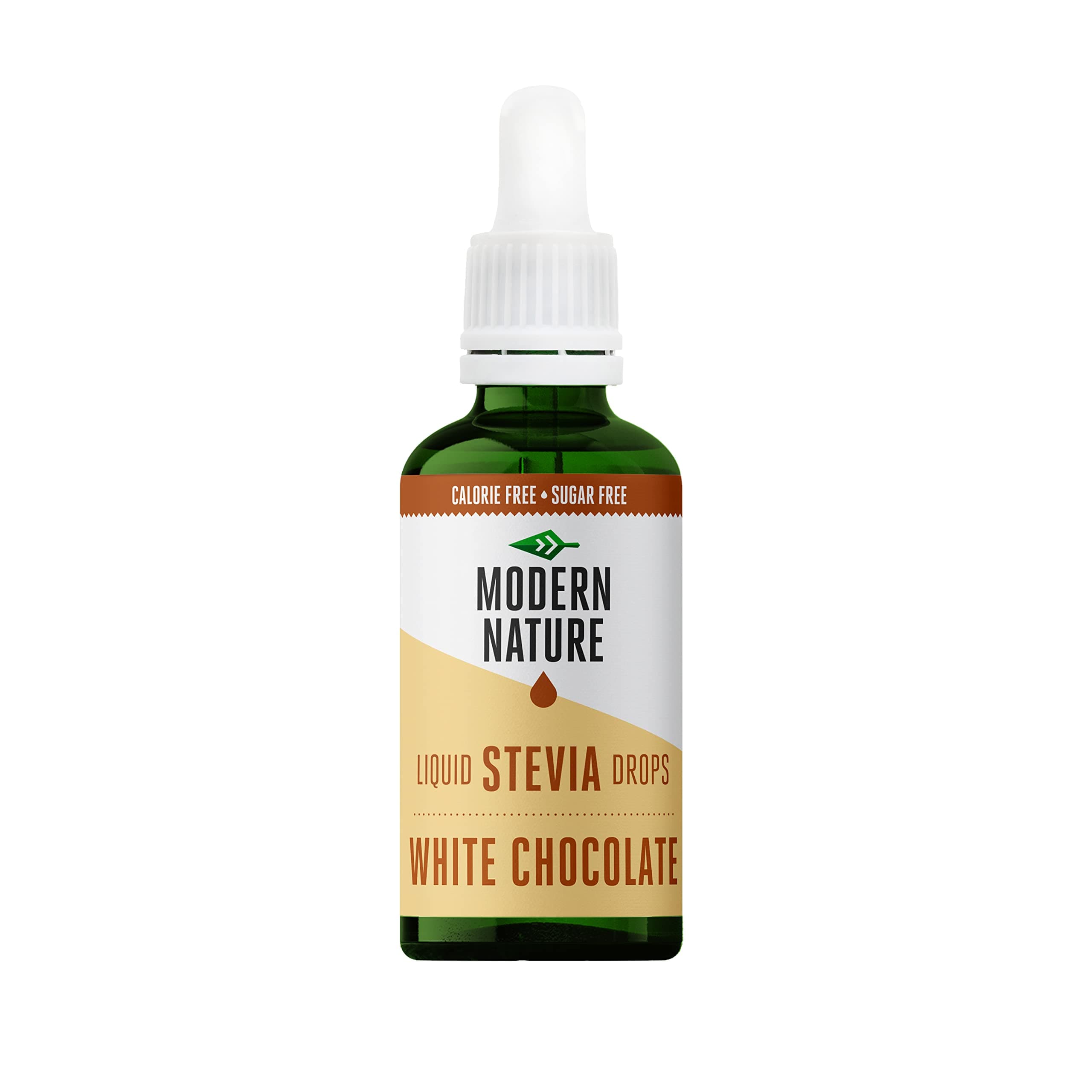 – White Chocolate Flavour Drops - Liquid Stevia Drops Sweetner - Zero Calorie Sugar Free Coffee Syrup Alternative – For Coffee, Protein Powder, Yoghurt, Tea – Vegan, Keto Sweetener 50ml