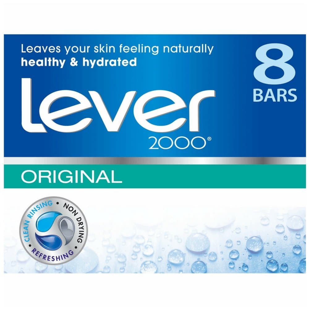 Lever 2000 Bar Soap, Original, 4 oz bars, 8 ea (Pack of 3)