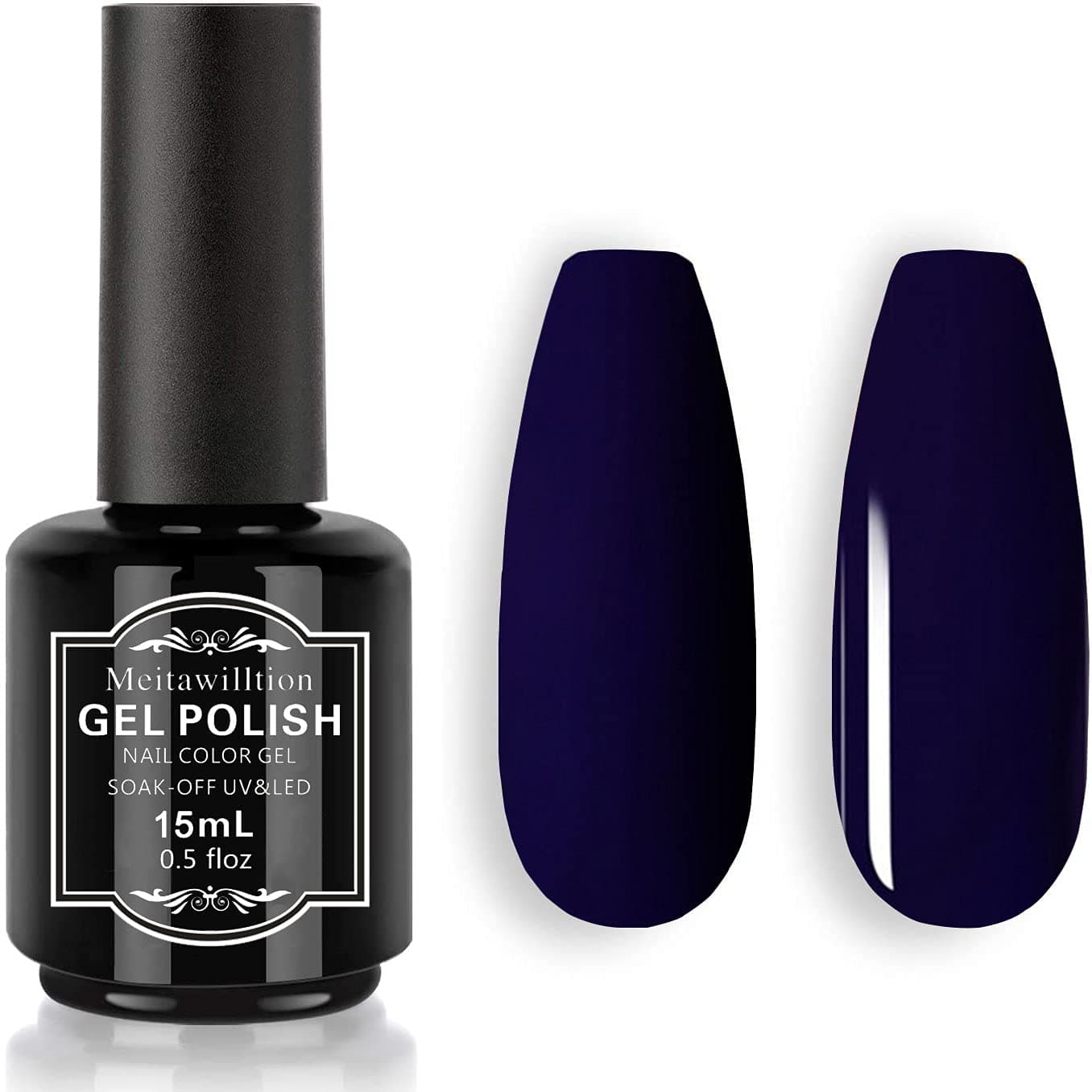 Gel Nail Polish 15ml Soak Off Nail Gel for Salon and DIY At Home - Jade Navy
