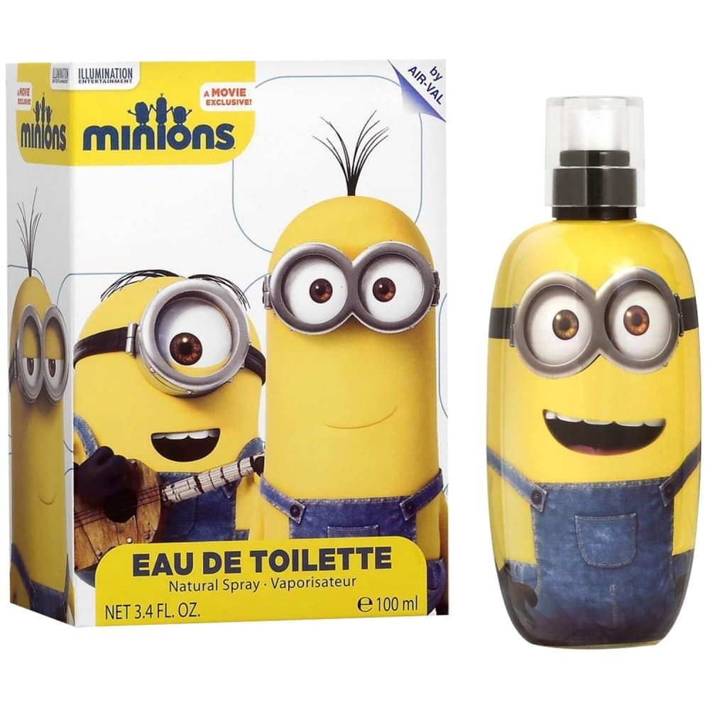 Minions, Universal, Fragrance, for Kids, Eau de Toilette, EDT, 3.4oz, 100ml, Made in Spain, by Air Val International