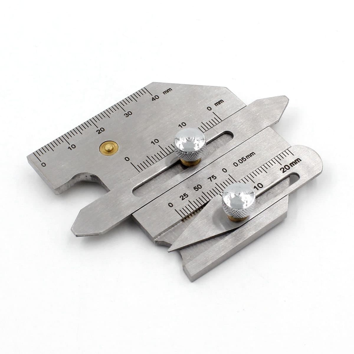 HJC40 Weld Gauge Fillet Gage Check Seam Height Width Undercut Depth Gap Size Multi-functional Inspection Tool