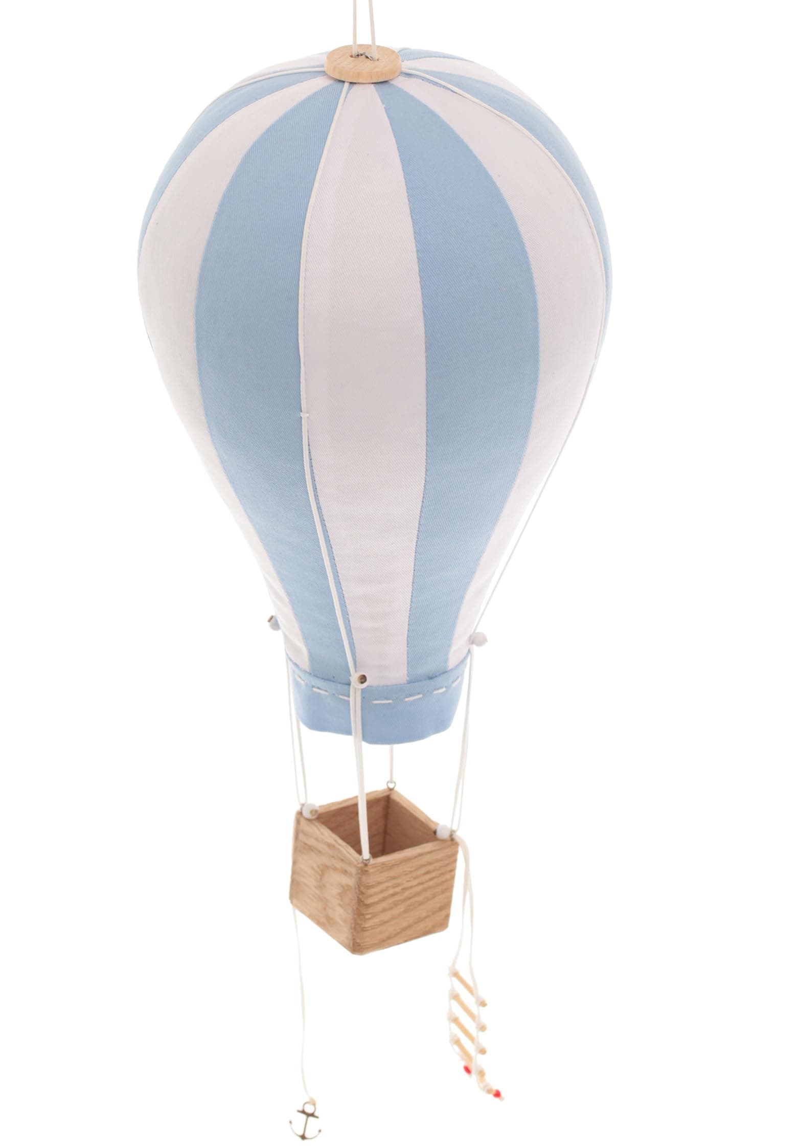 Hanging Textile Baby Blue Hot Air Balloon Kid Nursery Children Room Decor Large 12 in