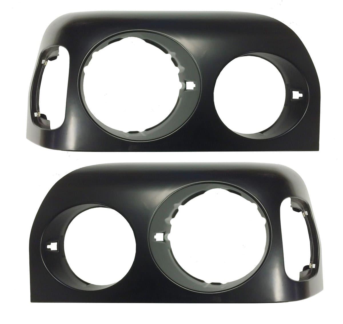 PetaParts PBP 35-084-S Freightliner Century Truck Headlight Bezel (Black Fit 96-04 - Driver & Passenger Side)