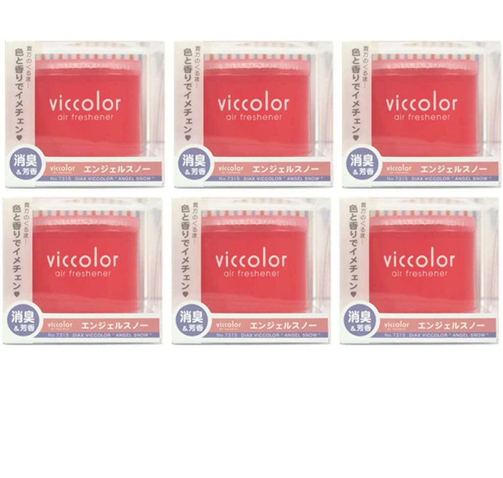 6-pack Viccolor Angel Snow (Luxurious Floral Fruity Blend Complemented by Amber And Vanilla Scent) Luxury Air Freshener JDM Genuine Diax Japan for Home/office/ Car/ Auto/ Rv