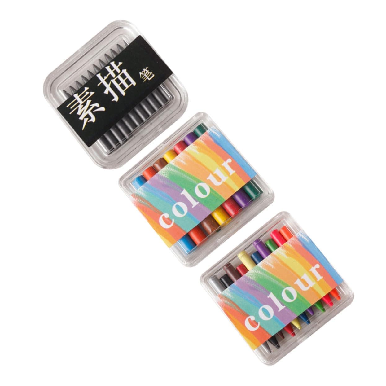 HOOTNEE 3 Boxes Dollhouse Crayons Dollhouse Colored Pencils Colorful Crayons Decor Mini Drawing Kit Tiny Crayons Model Models Tool Acrylic*crayon*pencil Lead Miniature Ob11