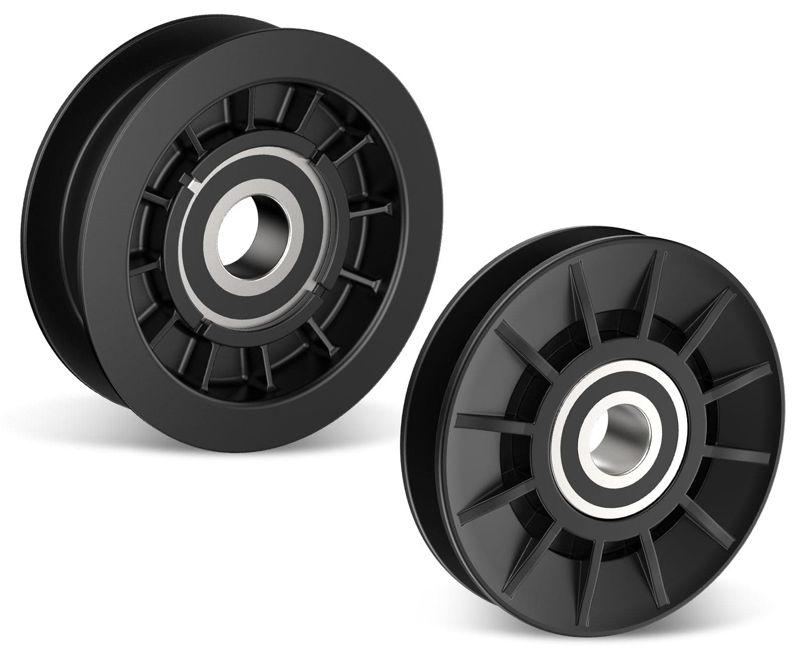 GX20286 GX20287 V-Idler Pulley & Flat Pulley Kit/Drive Belt Idler Kit for J-OHN Deere Mower Decks LA100 LA105 LA110 LA115 LA120, Replaces 1760097, 690409, 690409MA.