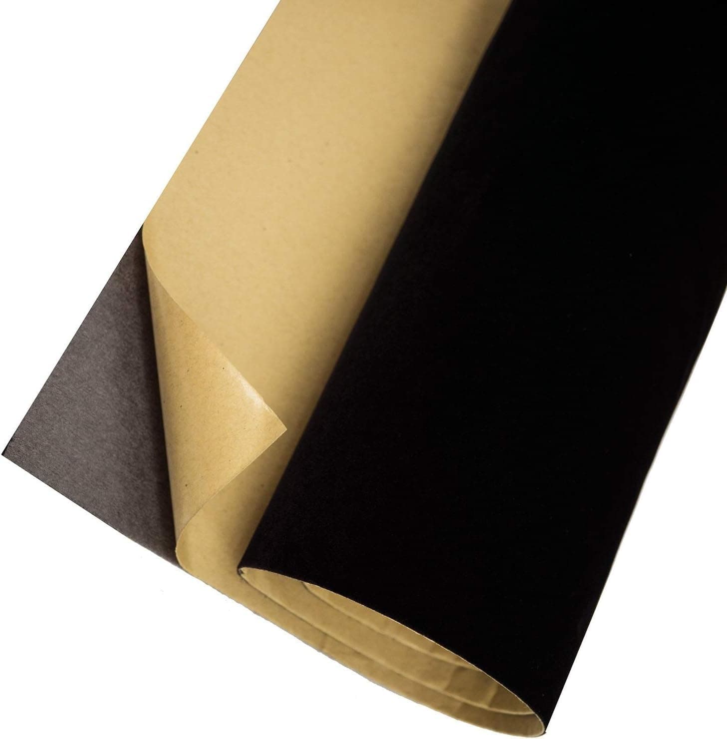 Self Adhesive Velvet Flock Contact Paper Roll Shelf Liner for Jewelry Drawer Craft Fabric 17.7" x 78.7", Soft Velvet Liner for Drawer DIY (Black)