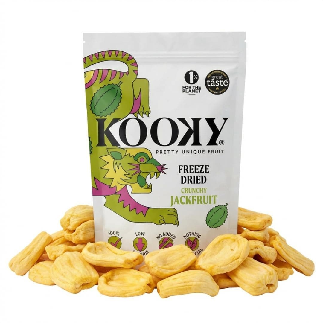 Kooky Freeze Dried Jackfruit Sharing Pack | All-Natural Healthy Snacks for Kids and Adults | Exotic Tropical Dried Fruit | Sugar-Free Snack for Lunch Box | 92g