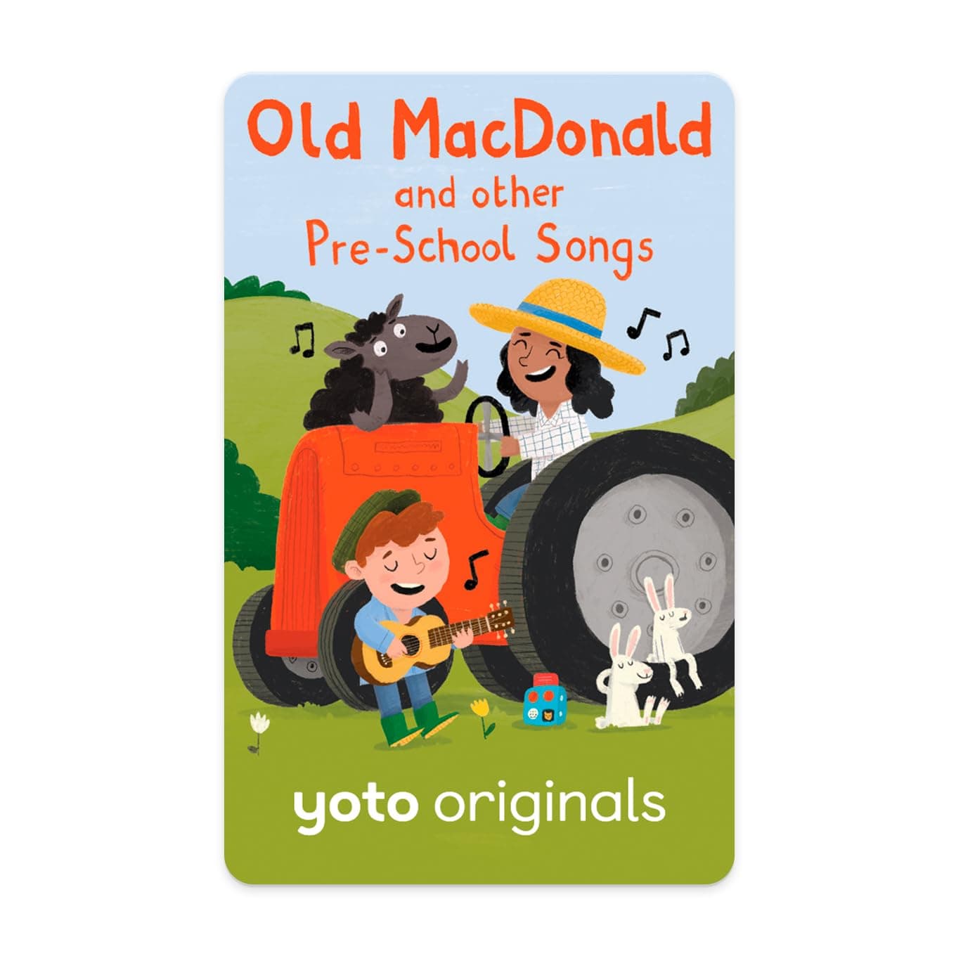 Old Macdonald & Other Pre-School Songs – Kids Musical Card for Use with Player & Mini All-in-1 Audio Device, Screen-Free Listening with Fun Singalong Music for Playtime & Travel, Ages 1+