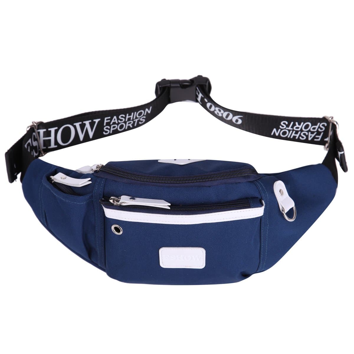Eshow Men's Fanny Pack Canvas Waist Pack Waist Bag for Men Belt Bag Outdoors for Morning Jogging Running