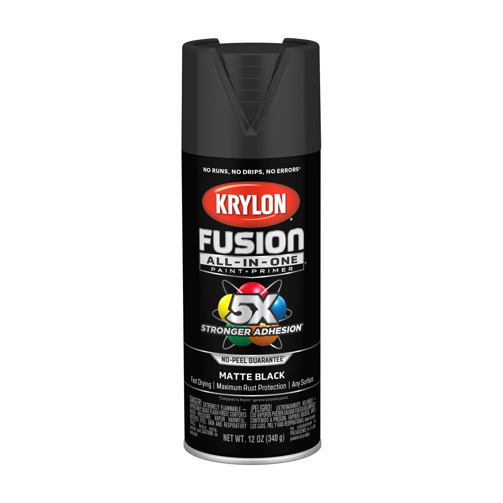 Krylon K02754007 Fusion All-in-One Spray Paint, Black