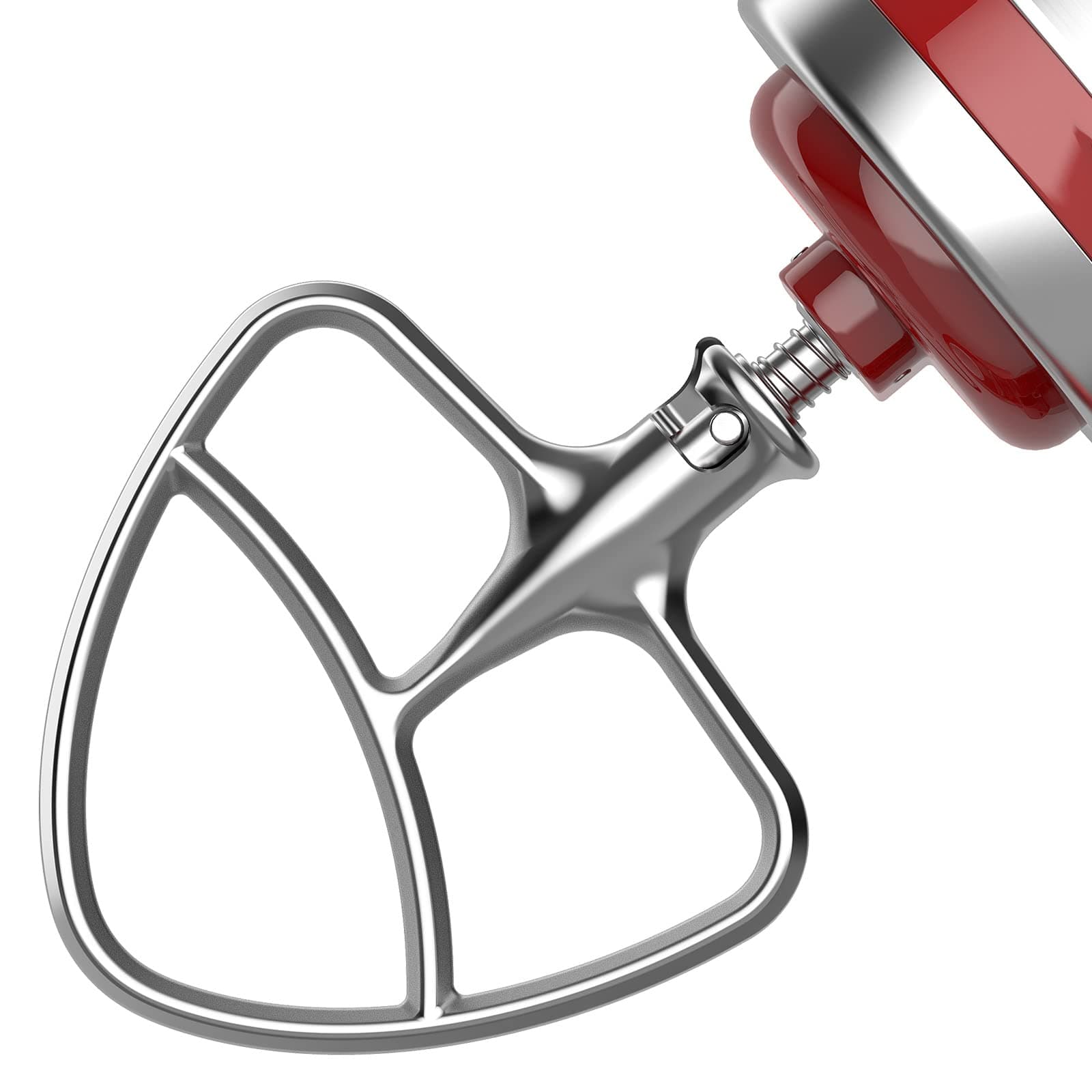 HOZODO Polished Stainless Steel Flat Beater for KitchenAid 4.5-5Q Tilt-Head Stand Mixers, Mixing Parts Attachments Dishwasher Safe