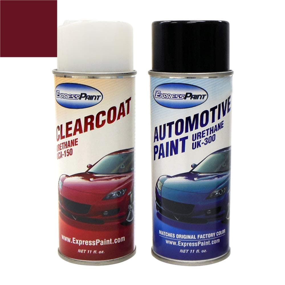 ExpressPaint Aerosol - Automotive Touch-up Paint for Scion tC - Black Cherry Pearl Clearcoat 3P2 - Color + Clearcoat Package