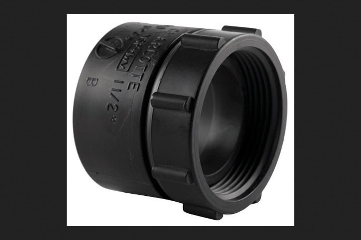 Charlotte Pipe1-1/2 in. Hub x 1-1/2 in. Dia. FPT Swivel Tray Plug Adapter