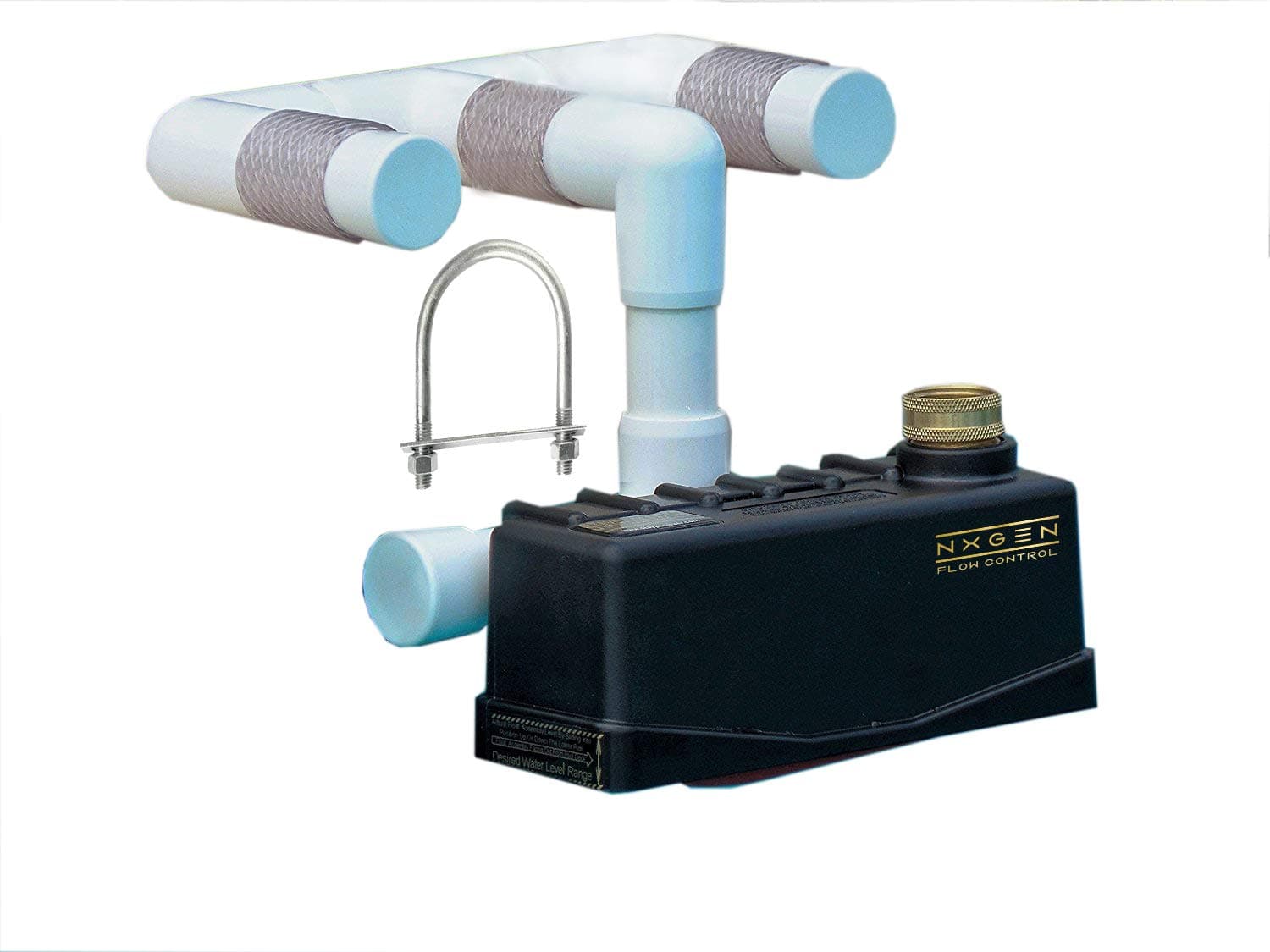 AG Staypoollizer 2.0 Premium for Above Ground Pools with SS Nxgen Flow Control (White) Automatic Pool Water Leveler