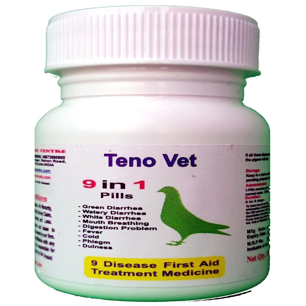 7 in 1 Pills || Cover 8 Disease || Small Bird Medicine || Pigeon Medicine || Pigeon Products || Pet Supplies || PDX Bird (100-Pills)