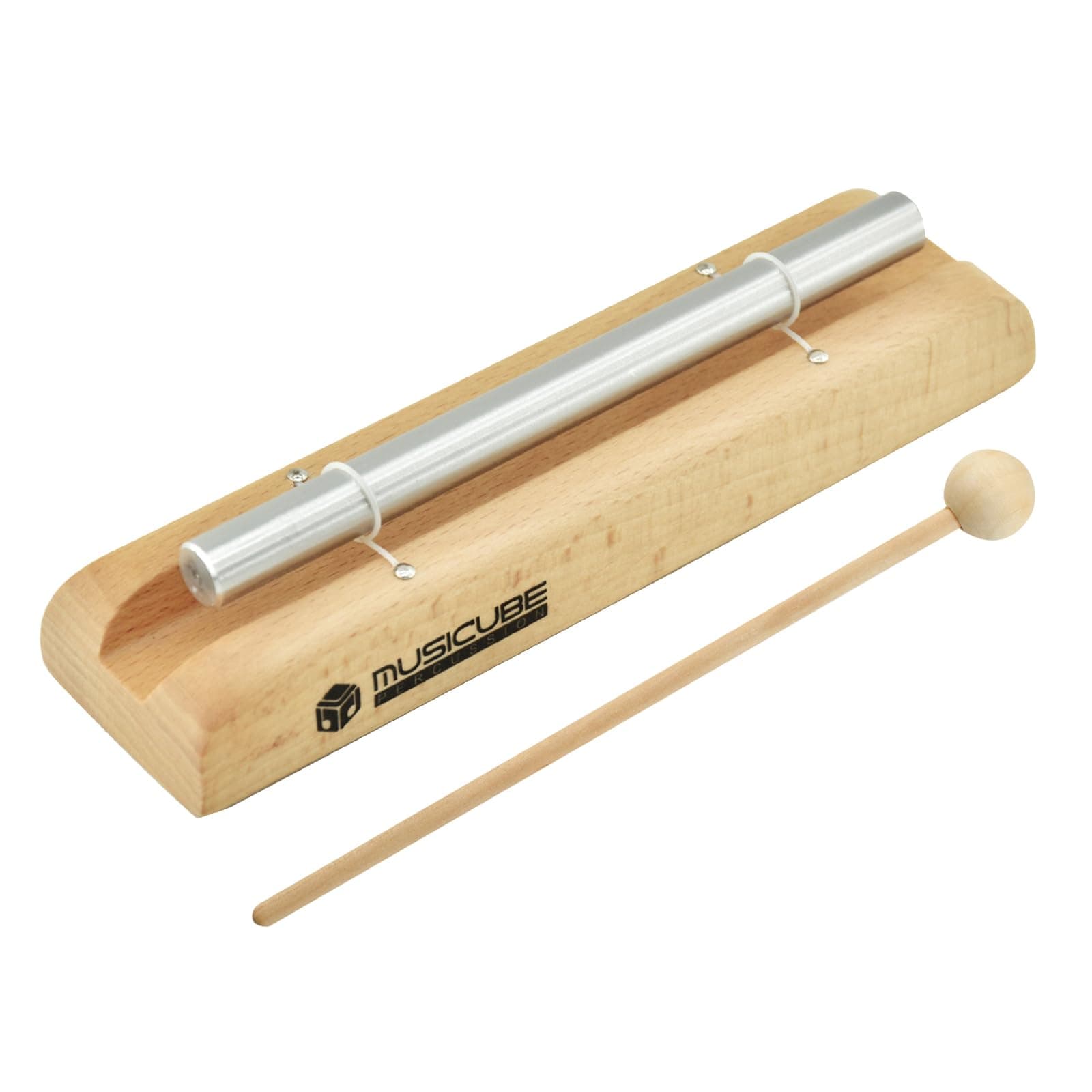 MUSICUBE Meditation Chime C-Tone Chime Wooden Hand-held Chimes for Classroom Management, Yoga, Meeting and Sound Therapy, Chime Mallet Included 110801-NEW