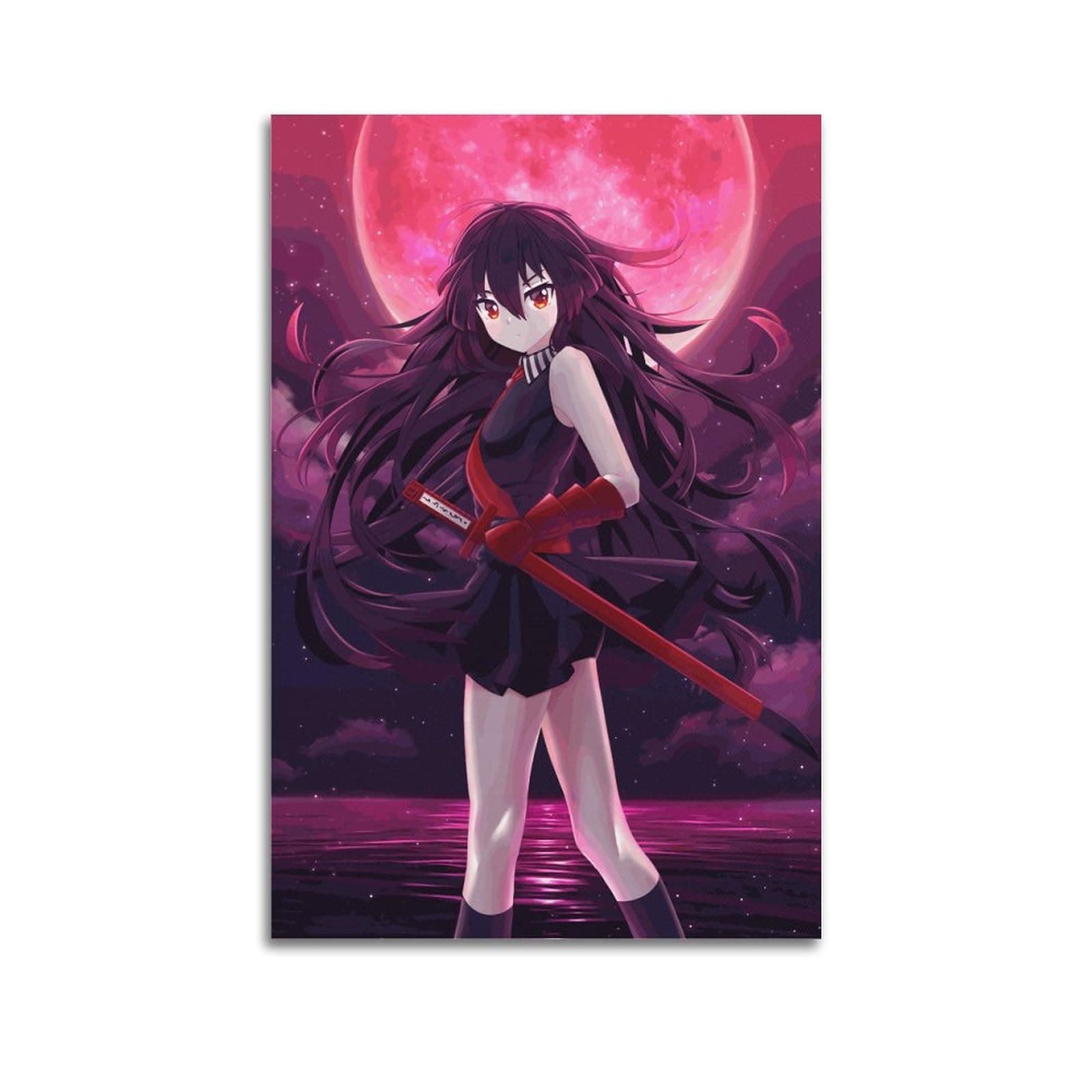 Anime Akame Ga Kill Akame Poster Decorative Painting Canvas Wall Posters And Art Picture Print Modern Family Bedroom Decor Posters 12x18inch(30x45cm)