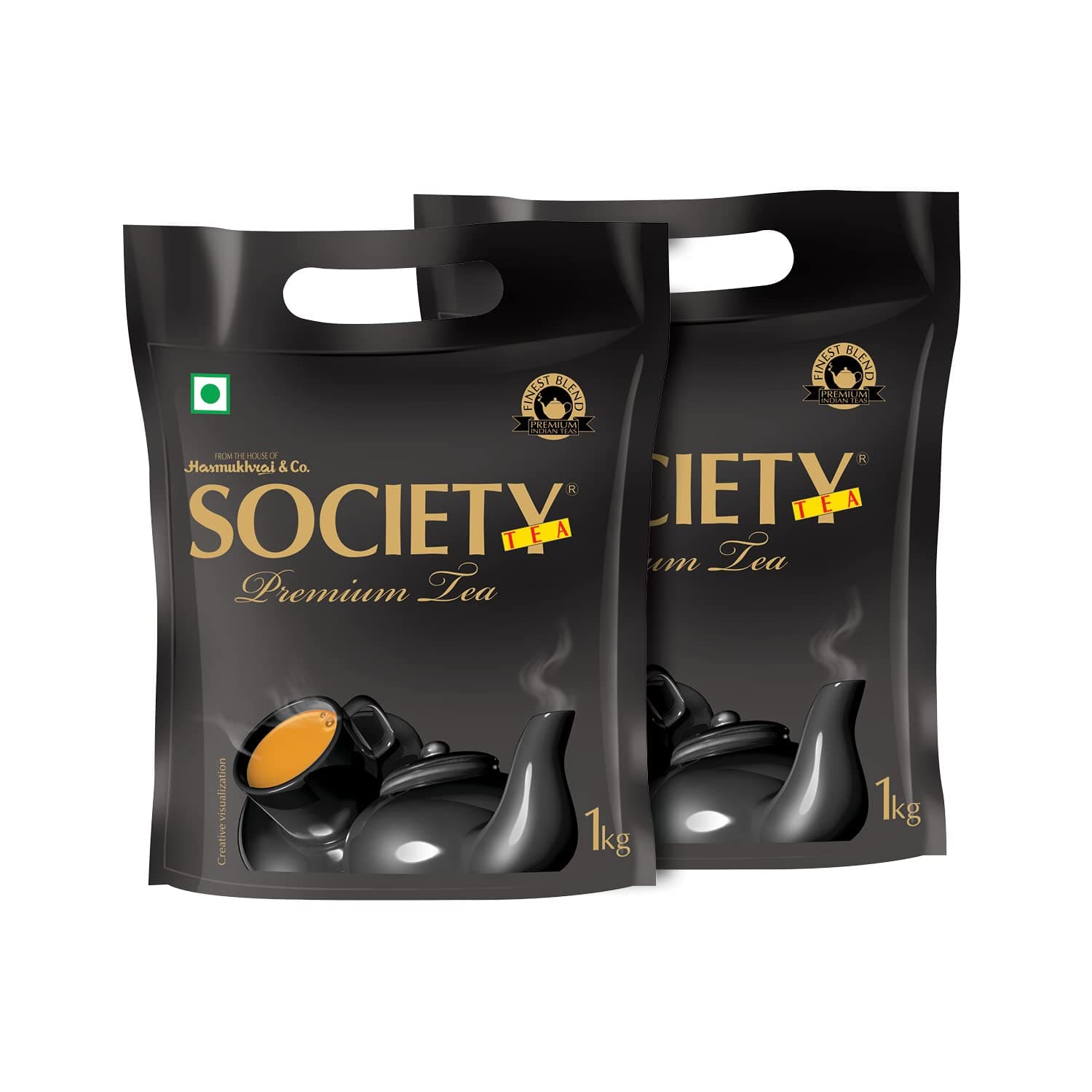 Society Premium Tea | Premium Leaf Tea | Strong & Robust blend | Kadak Chai | Special blend from Finest tea gardens of Assam | 1 kg pack | Pack of 2