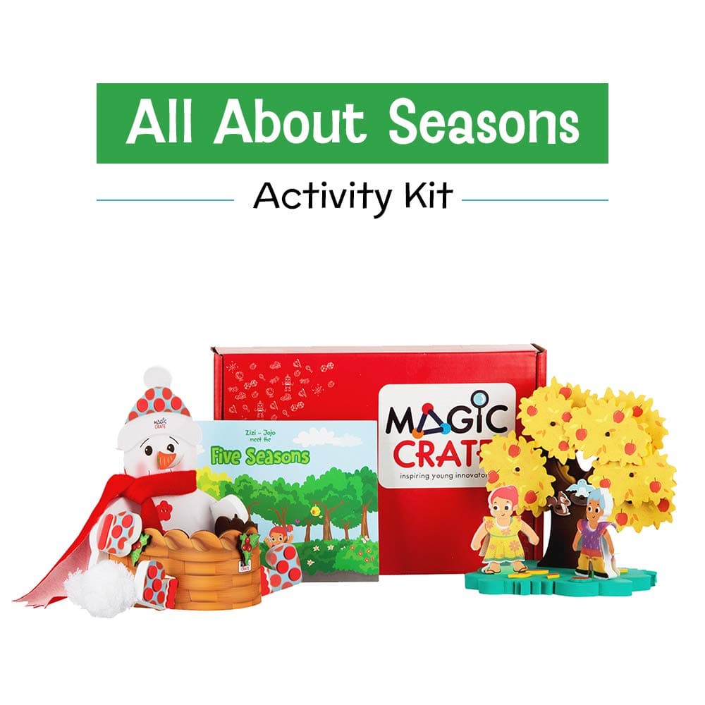 Magic Crate Activity Kit for 3+ Year-olds : All About Seasons(Contains 3 Activities and Storybook)