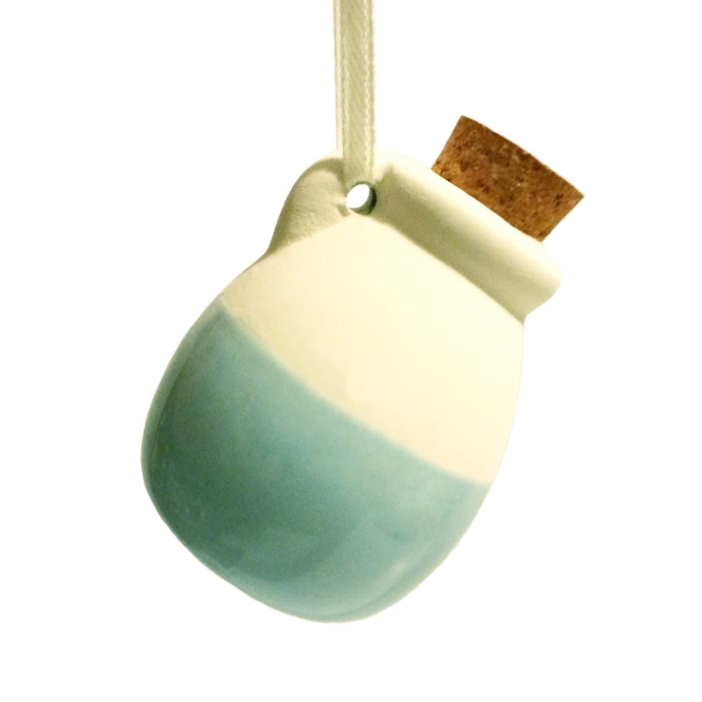 Zenkuki ICE Blue Aromatherapy Essential Oil Fragrance Small Ceramic Jar Clay Pot Diffuser