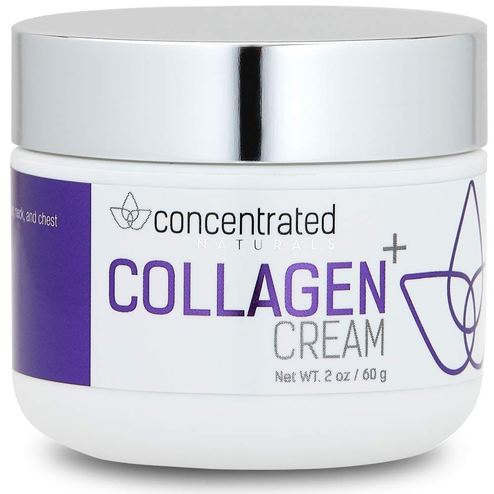 Concentrated NaturalsCollagen Cream for Face | w/Vitamin C, Niacinamide & Peptides | May Help Smooth Appearance of Fine Lines & Help Brighten Complexion Net WT 2 oz / 60 ml