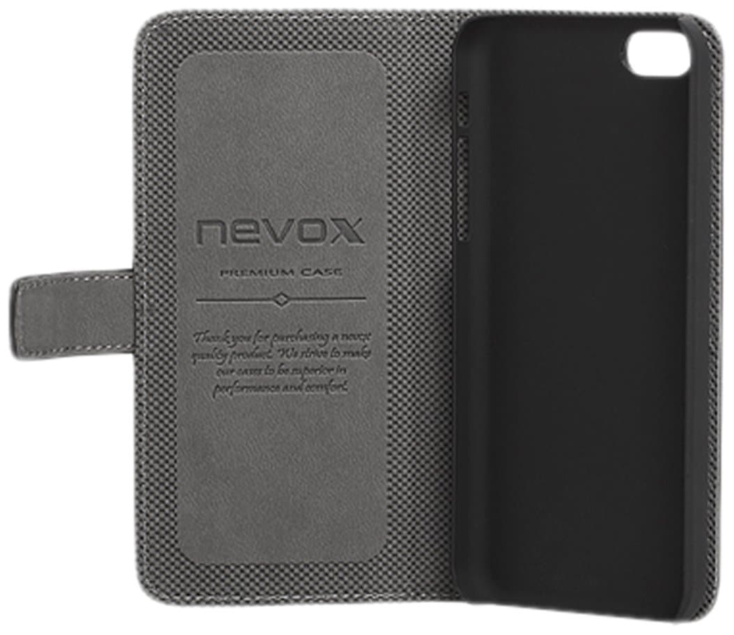Nevox Ordo Book Case for Apple iPhone 5/5S - Black/Grey